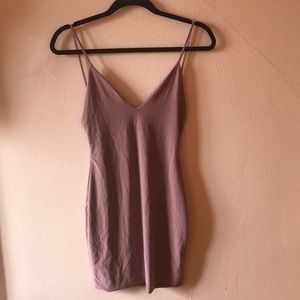 Mauve colored mini dress